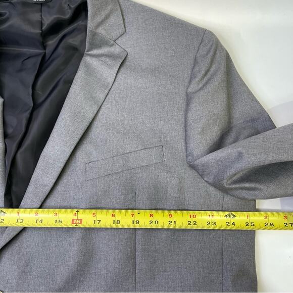 Paul Fredrick Grey Blazer Sports Coat 48R NEW WITH TAGS Wool Single Vent Jacket - Picture 8 of 12